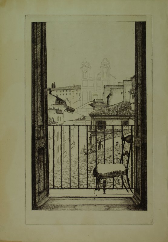 1941 ca. - Trinità dei Monti da palazzo Torlonia